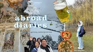 abroad diaries | moving to munich, exploring germany, switzerland and italy w/ my family