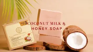 Khadi Natural Coconut & Honey Soap Pack of 3 | Nourish & Hydrate Your Skin Naturally
