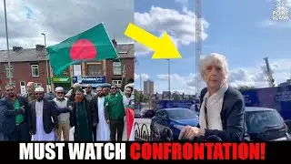Elderly British Woman Confronts Migrants Flying Foreign Flags - &ldquo;This Isn&rsquo;t Bangladesh!&rdquo;