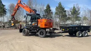 Köp Grävmaskin Hitachi Zx150W-7 gps/tilt/kärra och redskap på Klaravik