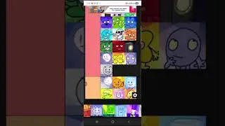 My BFDI tier list (UPDATE!)