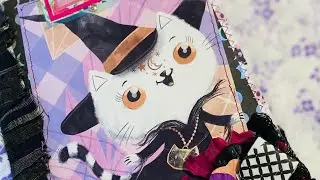 Hocus Halloween October Daily Autumn Junk Journal SPEED flip through