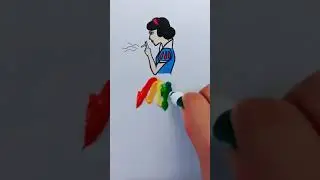 Creative Colorful Art Idea | easy | #SGartroom #Shorts