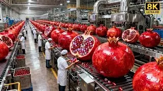 Inside One of the World&rsquo;s Most Advanced Pomegranate Factories: From Fruit to Juice (Full Process)