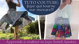 Tuto Couture Jupe Soleil, Jupe Corolle, Jupe Patineuse, Jupe cloche, Jupe qui tourne