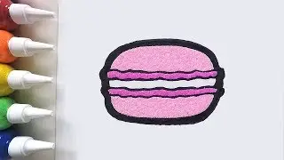 Yummy Macaron coloring & drawing ㅣ 맛있는 마카롱 그리기 색칠하기