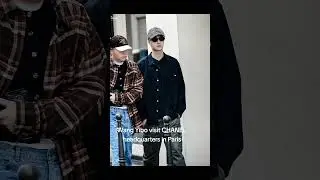 Yibo hair is blonde! Yibo visit #Chanel HQ in Paris #wangyibo
