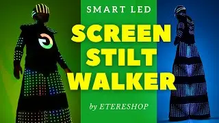 Smart Pixel Stilt Walker with an HD LED Display by ETERESHOP