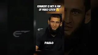 Someone brought up Paulo Costa at UFC 294&hellip; Khamzat wasn&rsquo;t having it 👀 #UFC #KhamzatChimaev #MMA