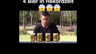 4 Bier in Rekordzeit