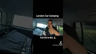 Car Camping In LONDON 🚗😁 #carcamping #stealthcarcamping #london