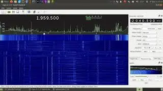 HackRF One + 10 m longwire MW + SW bandscan