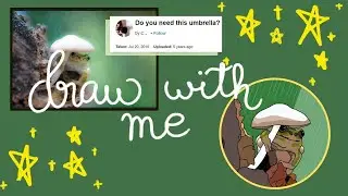 draw with me | cottagecore aesthetics 🐸