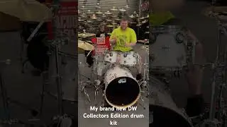 My brand new DW Collectors Edition drum kit! I&rsquo;ve wanted one since 2010. #dwdrums #drumkit #rock
