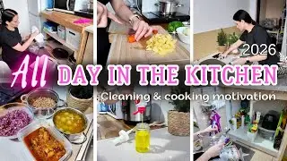 All Day in the Kitchen 🏡 Cleaning & Cooking Motivation