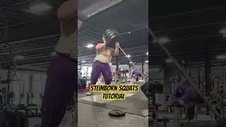 Steinborn Squats Tutorial |Old School powerlifting techniques| Squats #shorts #squat #fitness #gym