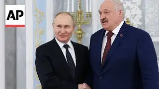 Vladimir Putin meets ally Alexander Lukashenko in Belarus