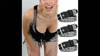 Unisex Leather Belt Studded Silver Belt Punk Goth Accessories #belt #goth