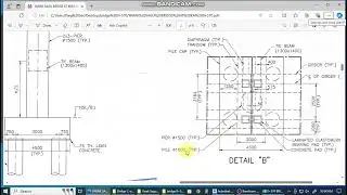How to make Bridge layout plan pile cap and pier shop drawing vedio 2nd