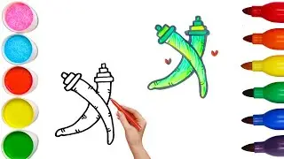 How To Draw cute Ladies fingers Drawing, Painting & Coloring For Kids and Toddlers_🌈🎨
