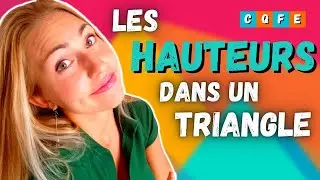 Je te montre comment tracer les HAUTEURS dans un TRIANGLE - Géométrie - 5ème