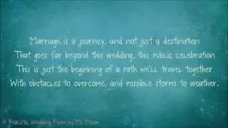 A Realistic Wedding Poem | Fun Wedding Reading