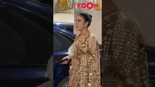 Kajol looks visibly ANNOYED as she ARRIVES for Manish Malhotra's Diwali Bash 😬 #shorts