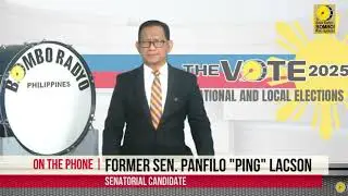 PING LACSON on Sugar Industry, Budget Reform, WPS Situation: Interview on Bombo Radyo