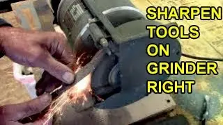 Right Way to Sharpen Tools on Grinder - Chisel, Mini Bar, Screw Driver