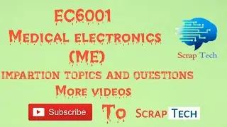 EC6001 Medical electronics (ME)/ECE