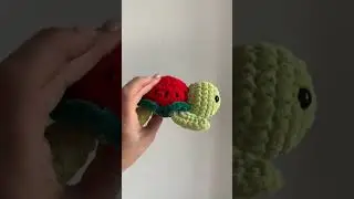 watermelon turtle pattern, crochet sunflower turtle in CandyPatternShop on Etsy
