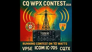 🔥🎙️ CQ WPX SSB 2025 🌍 W4KWS Running 10W QRP on Icom IC-705 🚀 Working VP5E & CQ7X 💥 Epic Ham Radio 73
