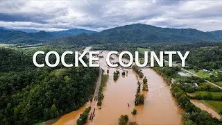 Cocke County, Tennessee Flooding Drone Video (Hurricane Helene)
