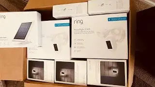Ring Surveillance cameras and Ring Solar Panel, Open Box Review.