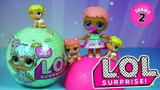 LOL Surprise Lil Sisters Seria 2 &bull; Szalone dzieciaczki bliźniaczki &bull; Bajki dla dzieci i unboxing