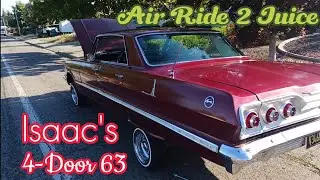 Isaac's 63 4-Door Impala air ride to juice & walk-around