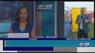 WATCH: Meteorologist Craig Flint, Tom Atkins at the North East Firemen's Cherry Festival