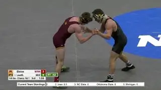 2018 NCAA Wrestling 149lbs: Grant Leeth (Missouri) dec Steve Bleise (Minnesota)