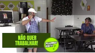GAR&Ccedil;OM FOLGADO TIRA OS CLIENTES DO S&Eacute;RIO! | Pegadinhas RedeTV!