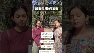BA(Honours) Geography| Scope & Careers 📌 | Reference books |#cuet #geographyhonours #miranda #du