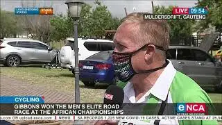 Ryan Gibbons won the men's elite road race at the African Championships
