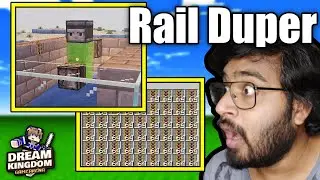 Minecraft Dream Kingdom Rail Duplicator Unlimited Rail | #minecraft #minecraftsmp #gamearena