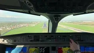 Landing in Almaty ALA