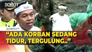Momen Dedi Mulyadi Terjun Langsung Evakuasi Korban Longsor di Cisarua, Bandung Barat