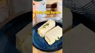 Fluffy Japanese Egg Sandwich (No Sugar) #Shorts