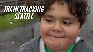 Train Tracking Seattle - Amtrak 507 Southbound and a 2x0 BNSF with Stacked Cars