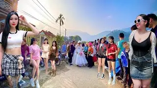 ĐÁM CƯỚI NGƯỜI THÁI ĐEN, GÁI XINH ĐÔNG LÚC NHÚC. UỐNG RƯỢU KHỎE NHƯ TRÂU RỪNG
