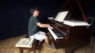 Evening daily piano practice