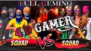 4D GAMING!! Tere hawale song free fire solo scod 4 vs 4 !! 4 D GAMER FF
