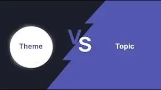 Difference Between Theme and Topic l meaning l the key difference